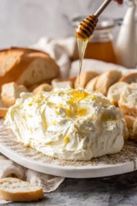 Arrange whipped butter on serving platter with decorative pattern