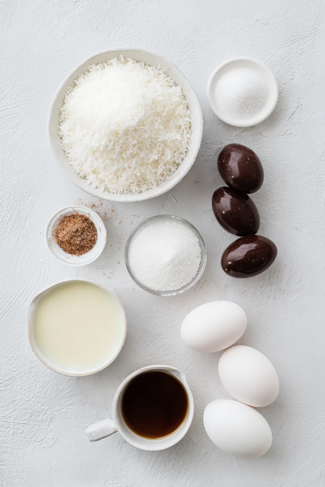 bird’s nest coconut macaroons - ingredients