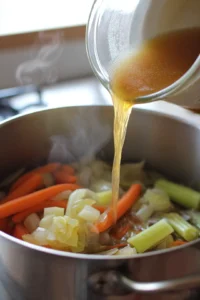 Blend the soup with an immersion blender