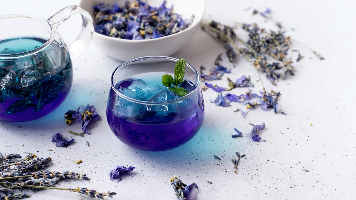 Blue Butterfly Pea Flower Iced Tea
