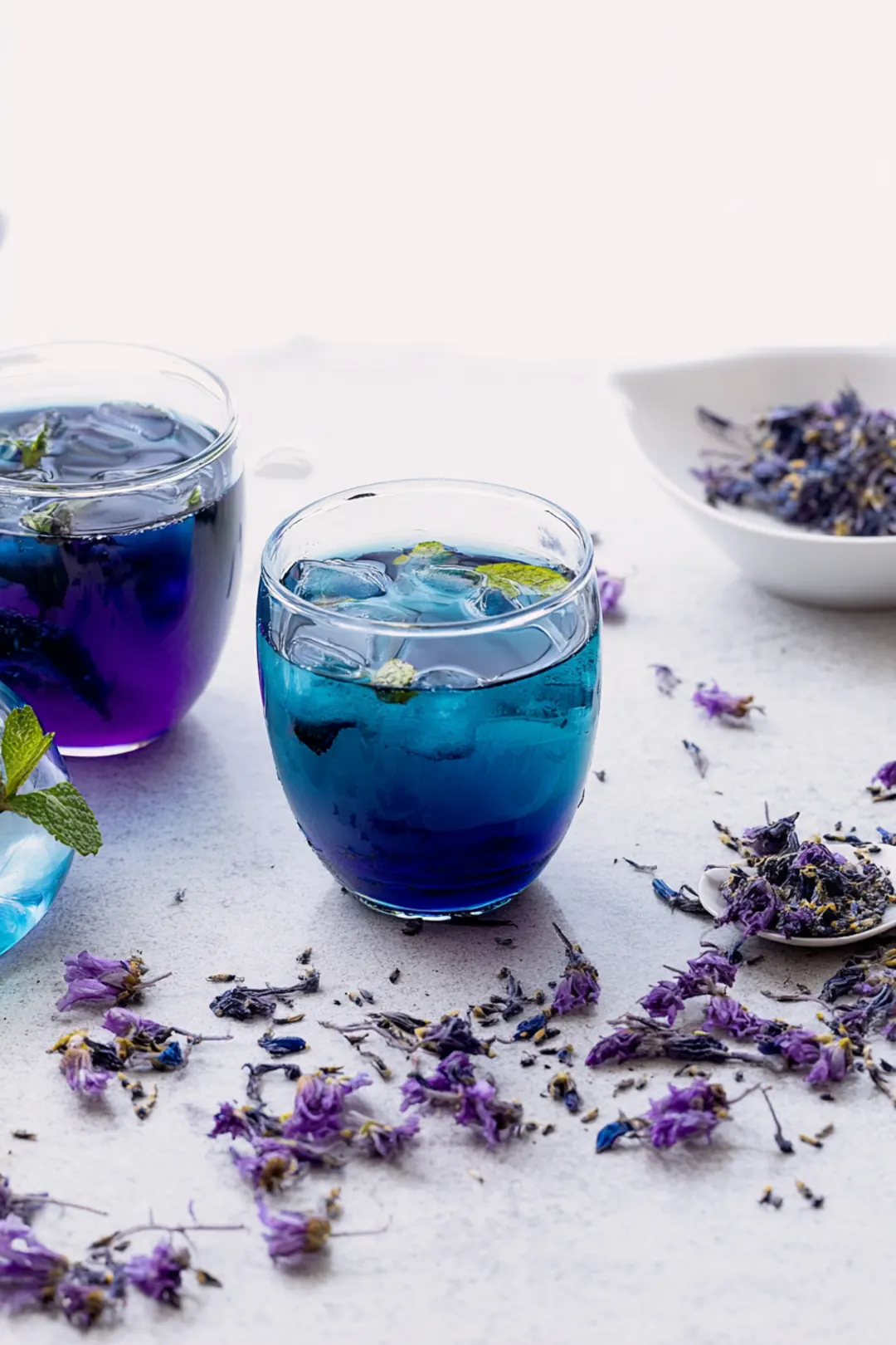 Blue Butterfly Pea Flower Iced Tea