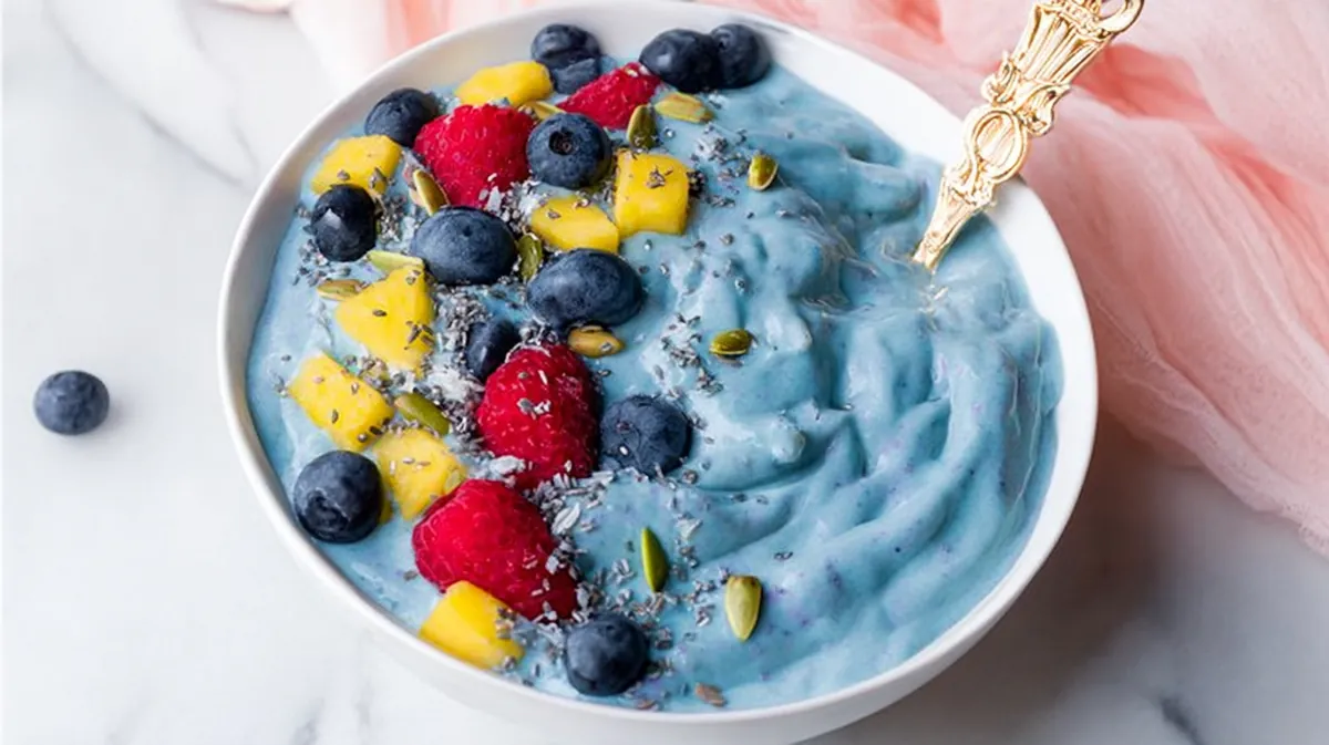 Blue Coconut Milk Smoothie Bowl