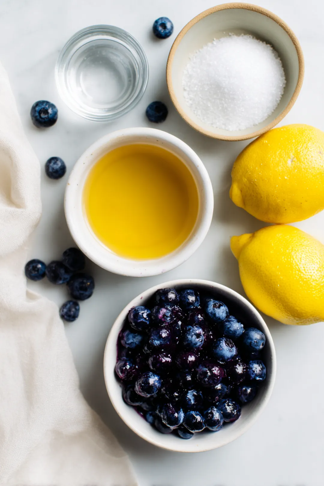 Blueberry lemonade slushie ingredients