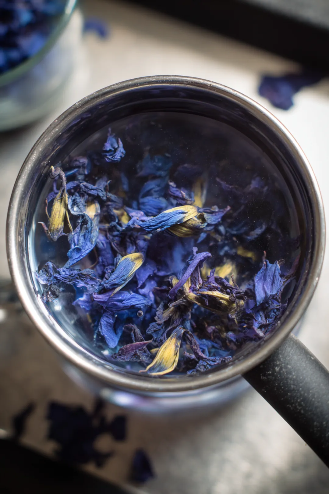 Brew butterfly pea flower tea