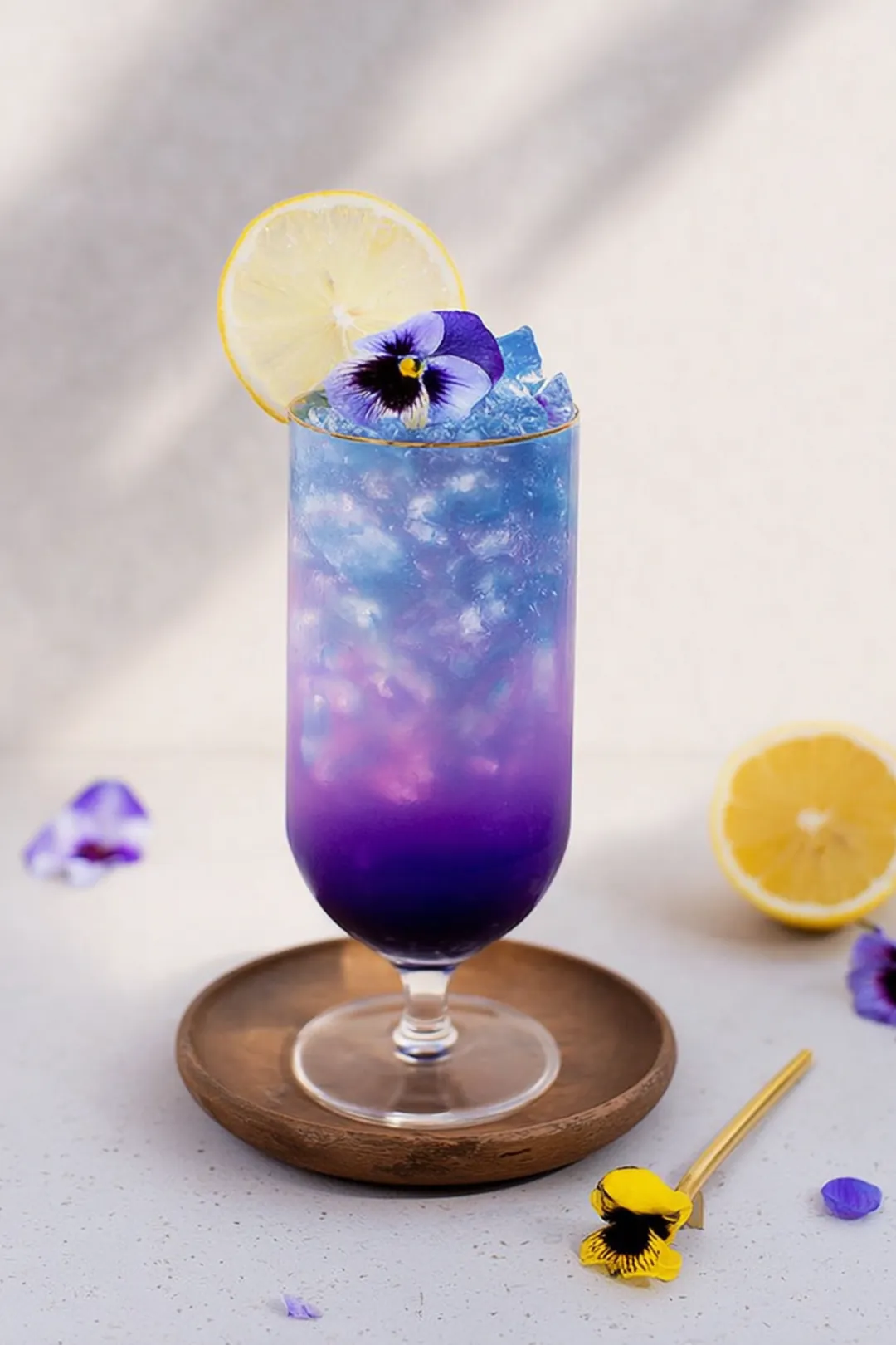 Butterfly pea flower desert mirage cocktail