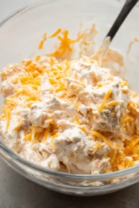 Combine drained tuna, mayonnaise or Greek yogurt, and shredded cheddar cheese in a bowl and mix well