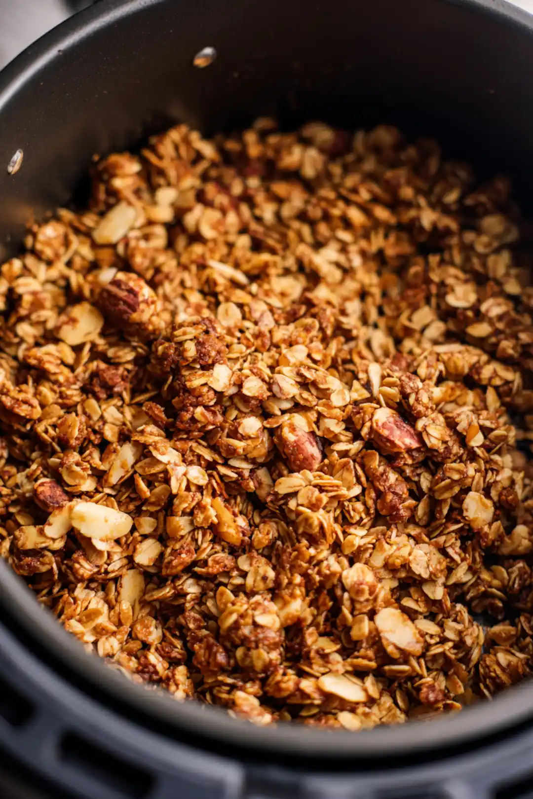 Cook granola in air fryer and let it cool