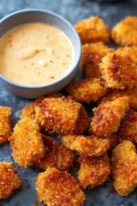 Cook the salmon bites until crispy and cooked through