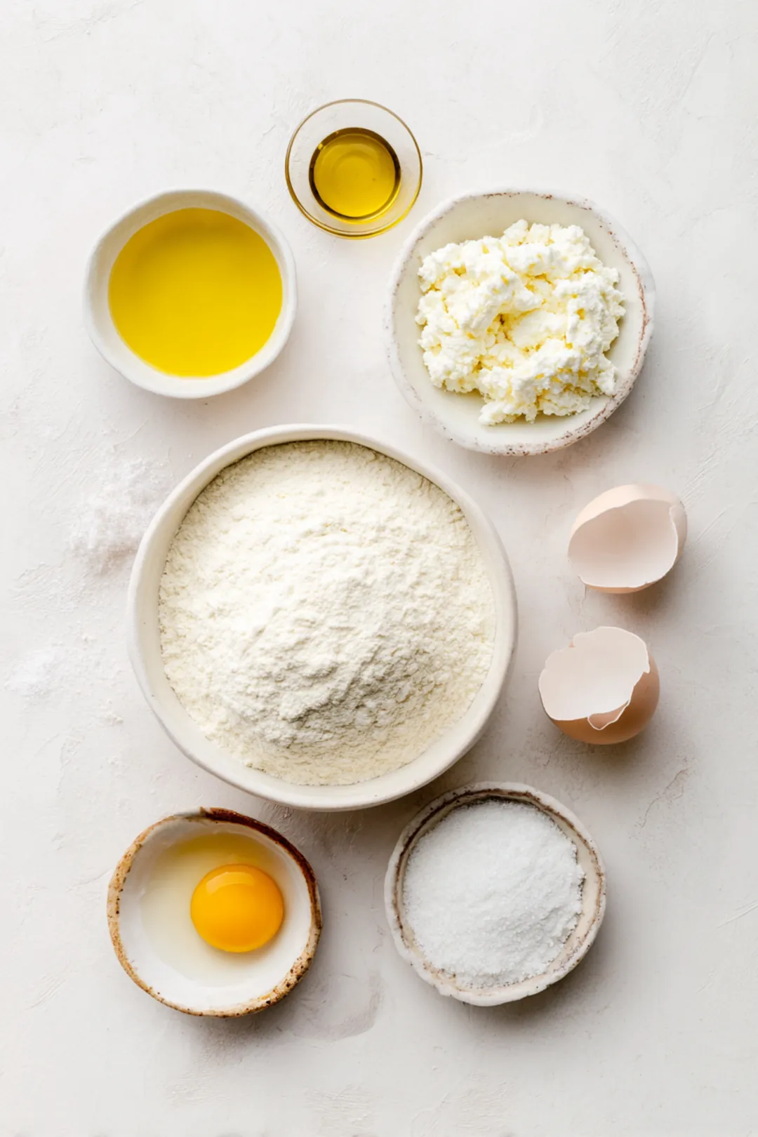 Cottage cheese flatbread - ingredients