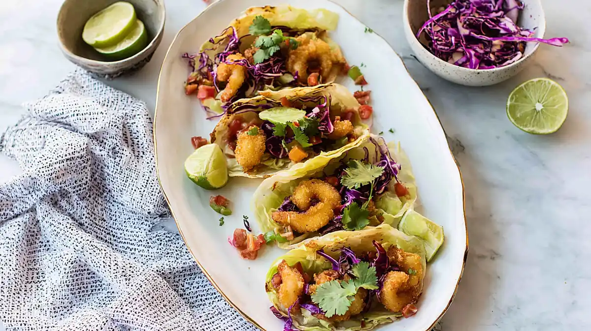 Crispy cabbage taco wraps low carb