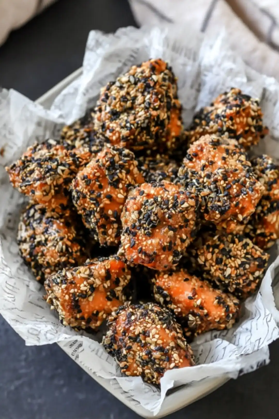 Crispy Furikake Salmon Bites