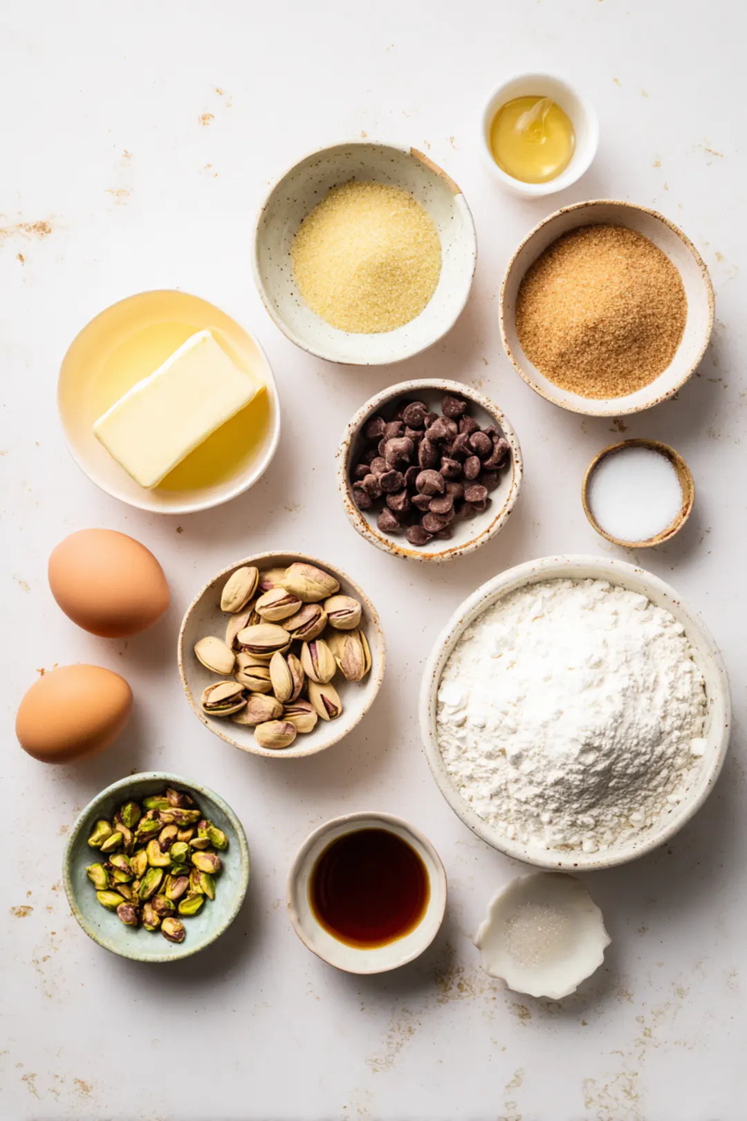 Dujjonku - Dubai Chewy Pistachio Cookies - ingredients