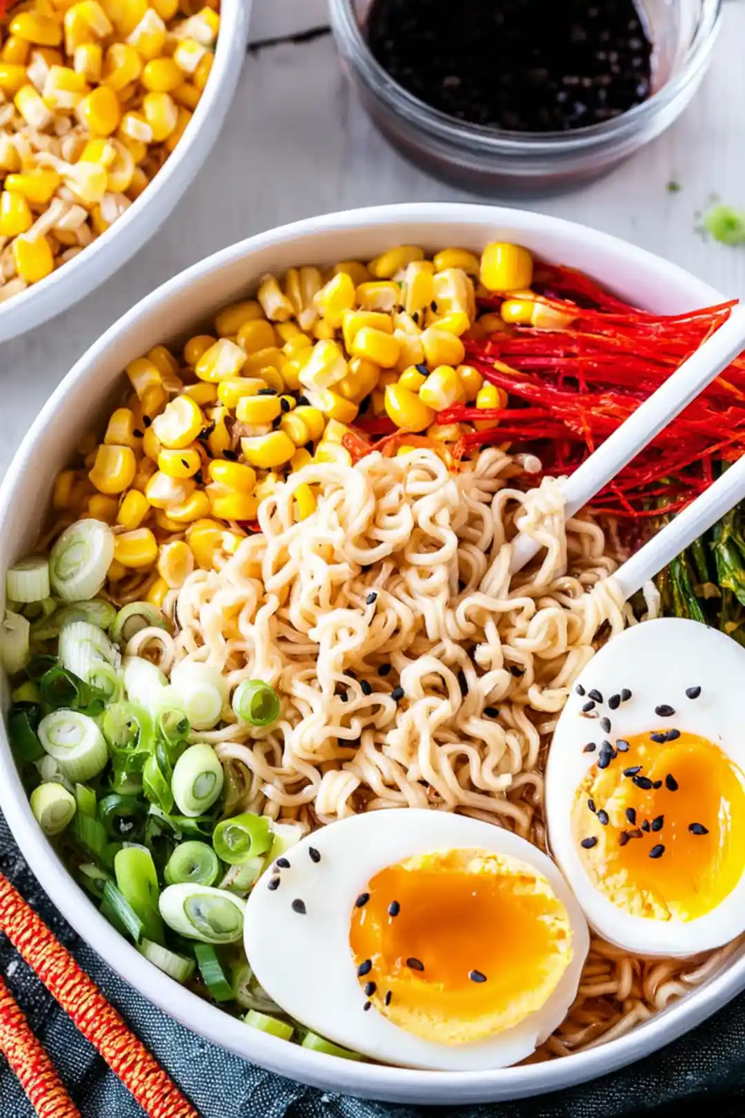 Elevated Instant Ramen with Soft Boiled Eggs