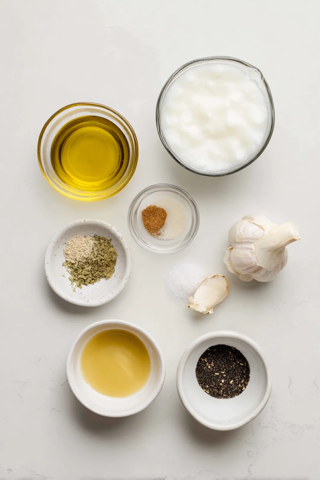 Fermented Kefir Salad Dressing - ingredients