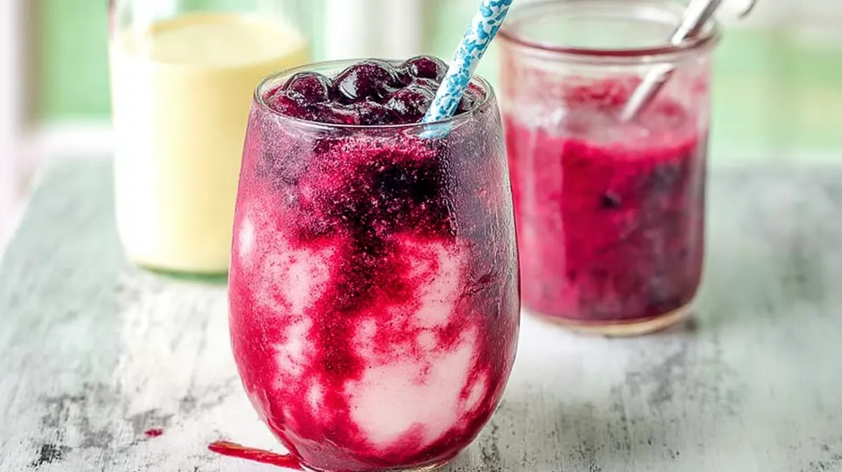 Frozen Blueberry Lemonade Slushie