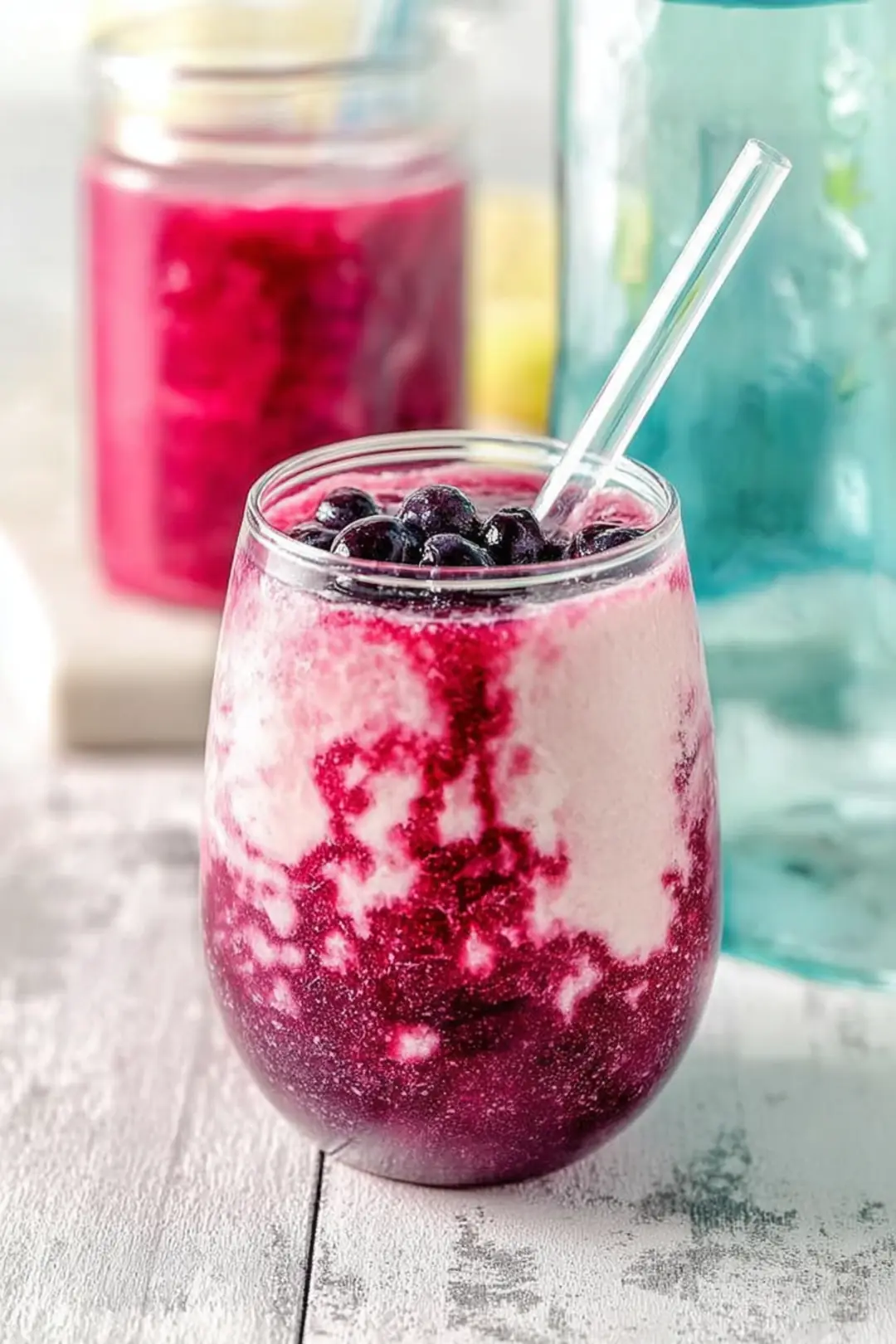 Frozen Blueberry Lemonade Slushie