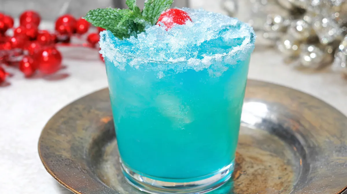 Glacier inspired frosted cocktails