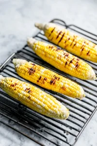 Grill the corn until slightly charred