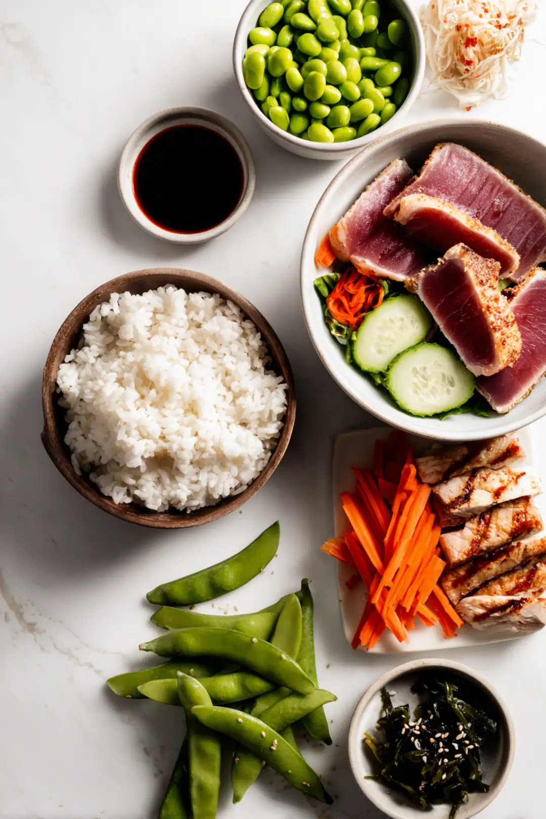 High Protein Festival Poke Bowls ingredients