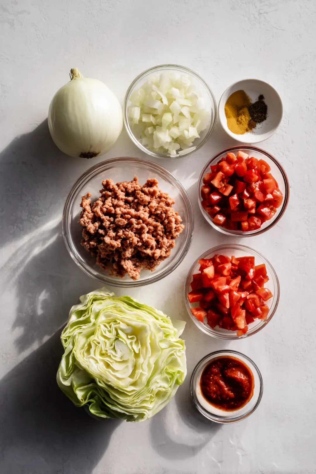 High-Protein Golumpki Soup - Unstuffed Cabbage - ingredients