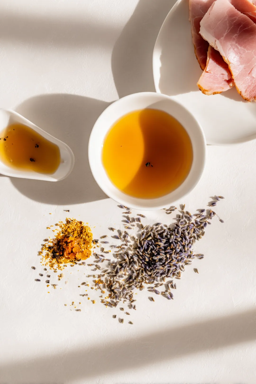 Honey & Lavender glazed Easter ham ingredients