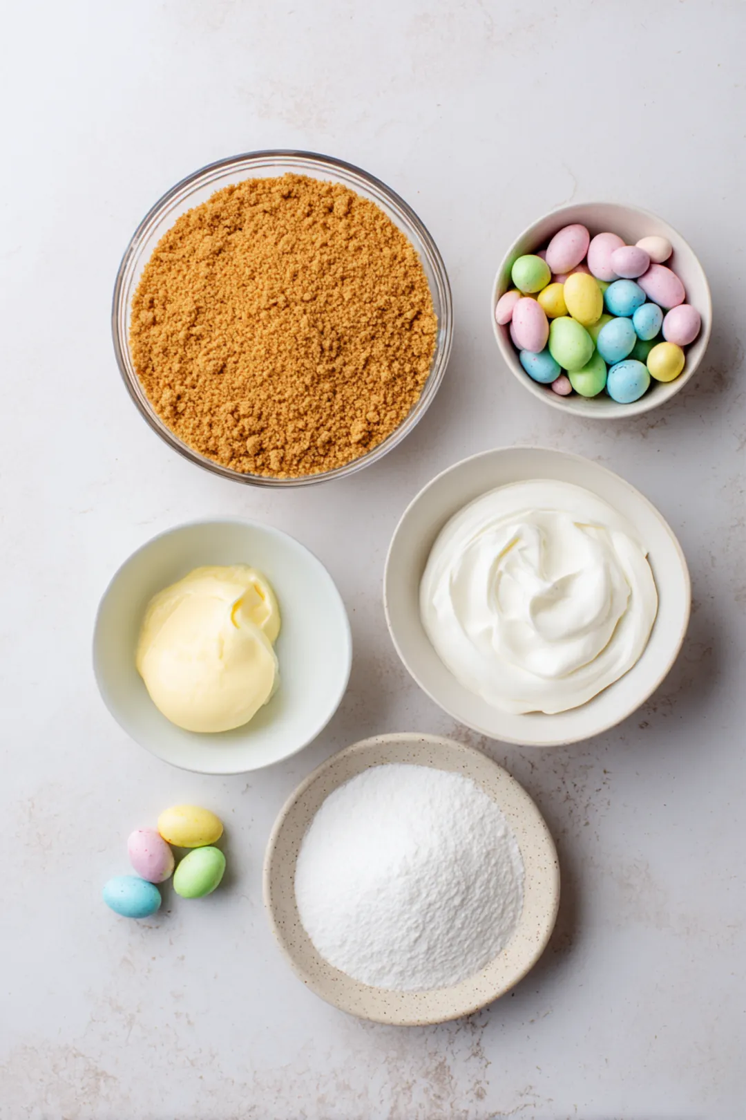 Mini Cadbury Egg Cheesecake Jars - ingredients