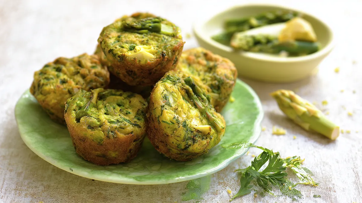 One-Pan Seasonal Asparagus & Artichoke Fritters