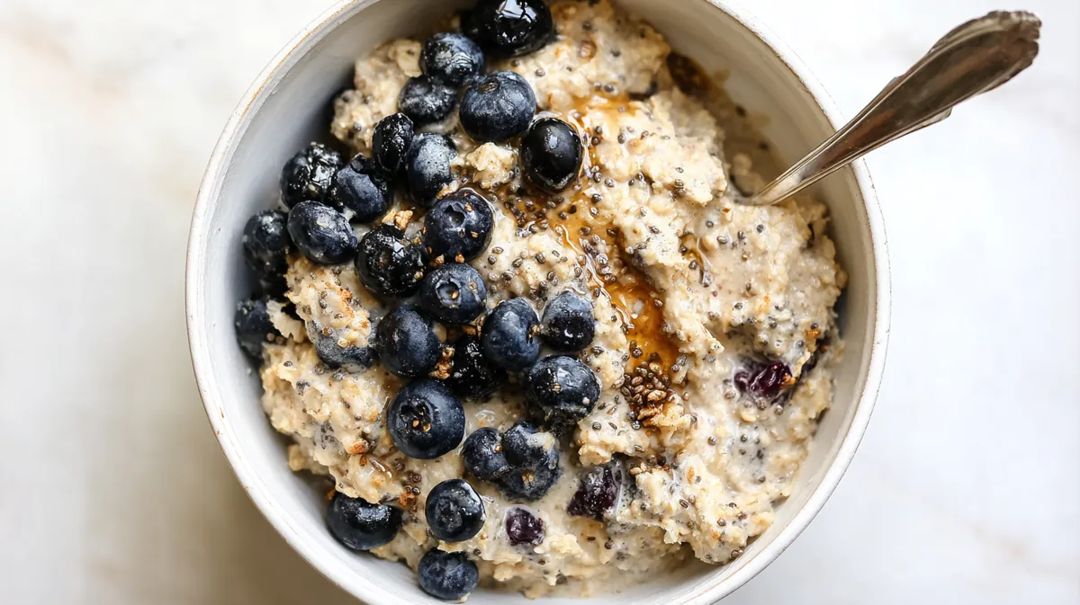 Overnight oats with fiber-rich flax & chia
