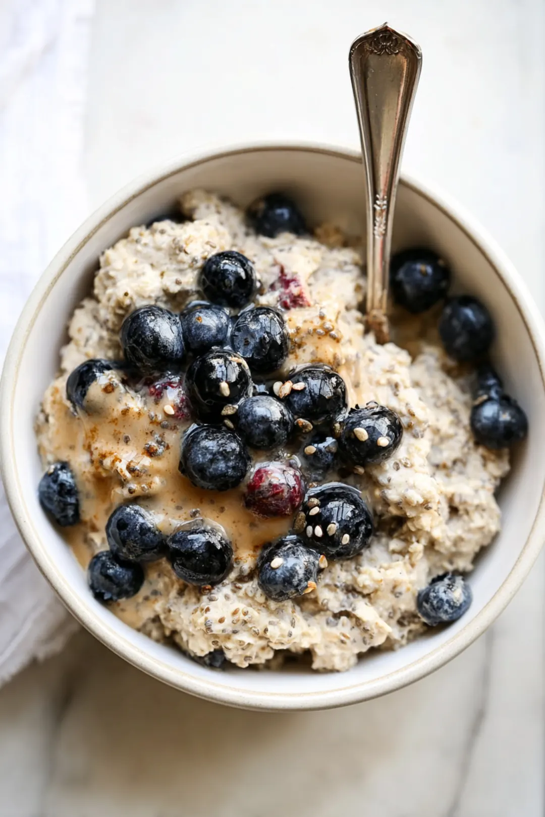 Overnight oats with fiber-rich flax & chia