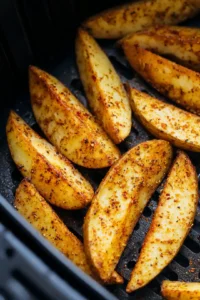 Place potato wedges in air fryer