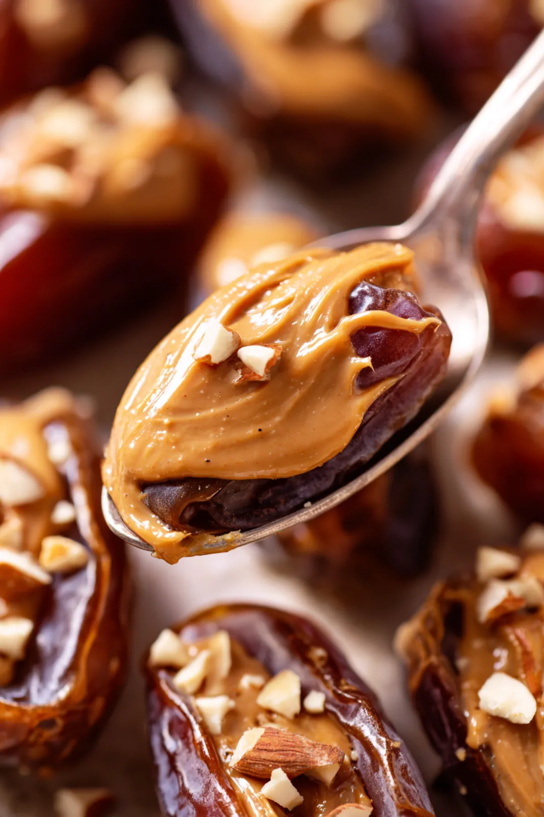 Place stuffed dates in air fryer basket and cook until warm and crispy