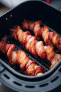 Place twisted bacon in air fryer basket