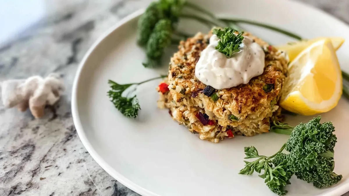 Plant-Based Crab Cakes with Hearts of Palm