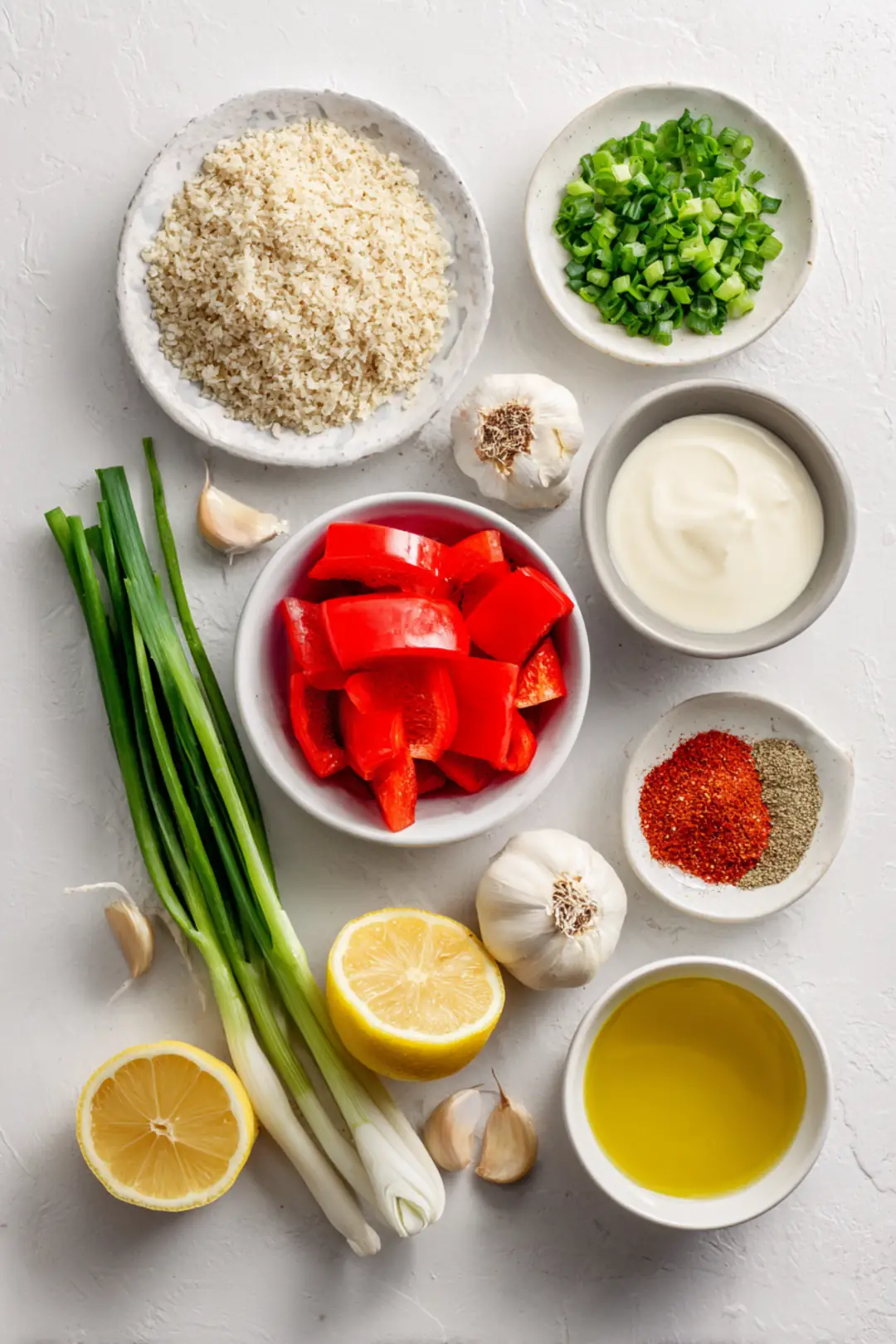 Plant-Based Crab Cakes with Hearts of Palm - ingredients