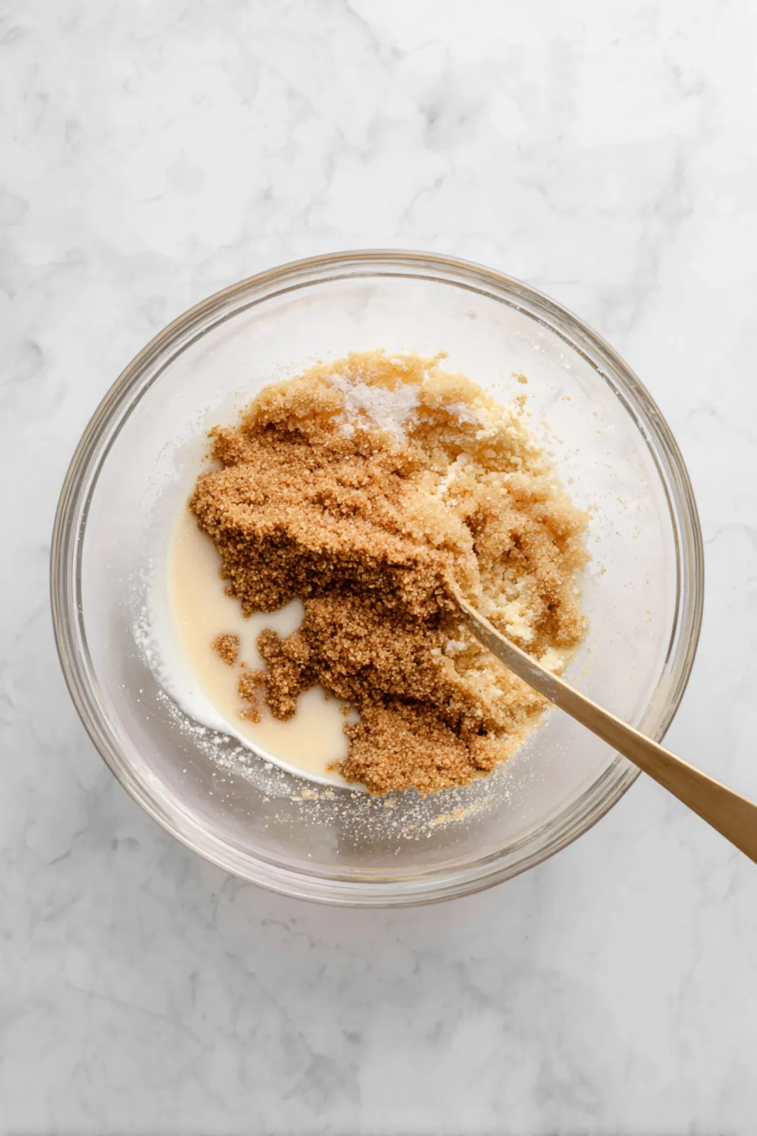 Pour the batter into a greased baking dish