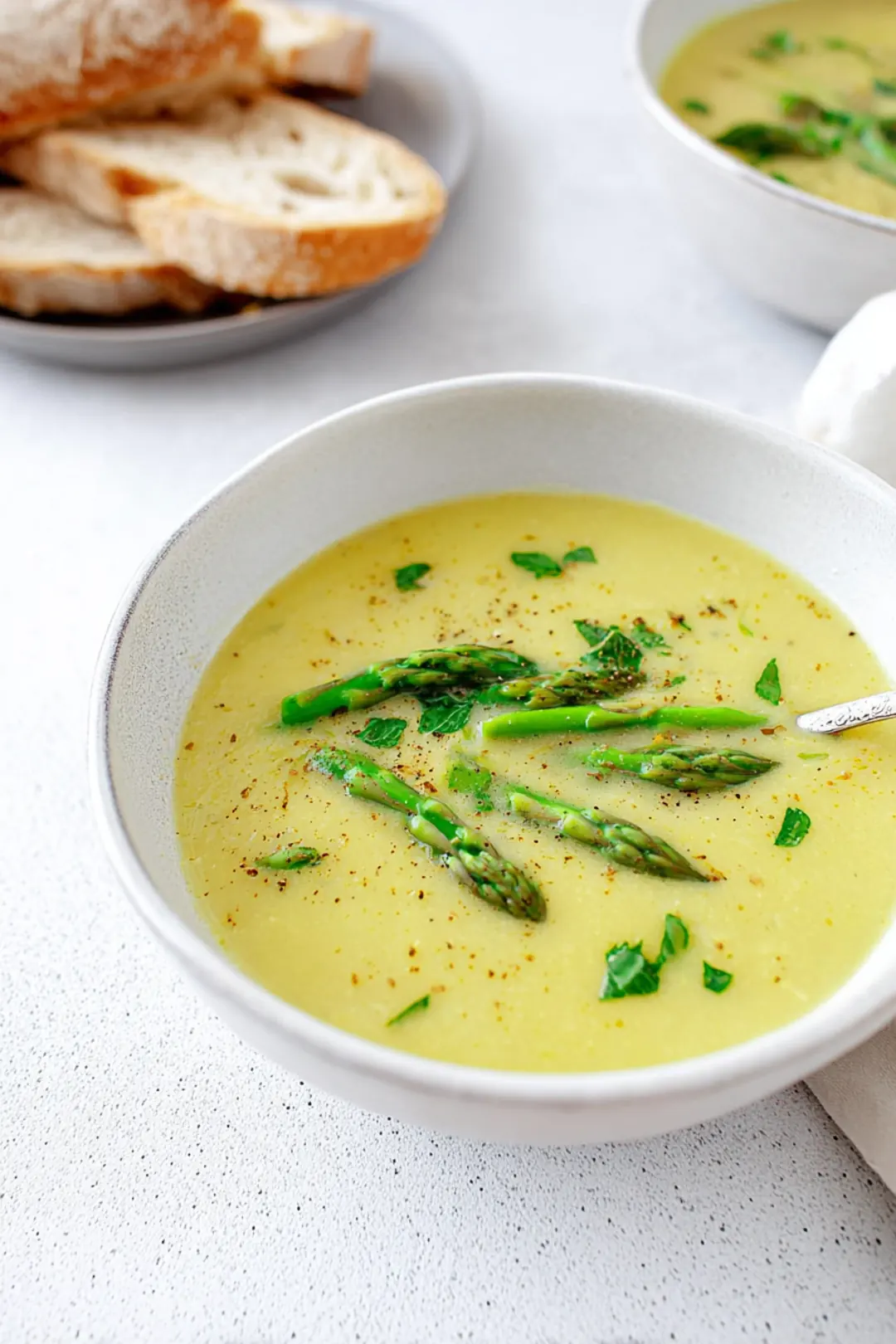 Prebiotic Asparagus and Leek Creamy Soup