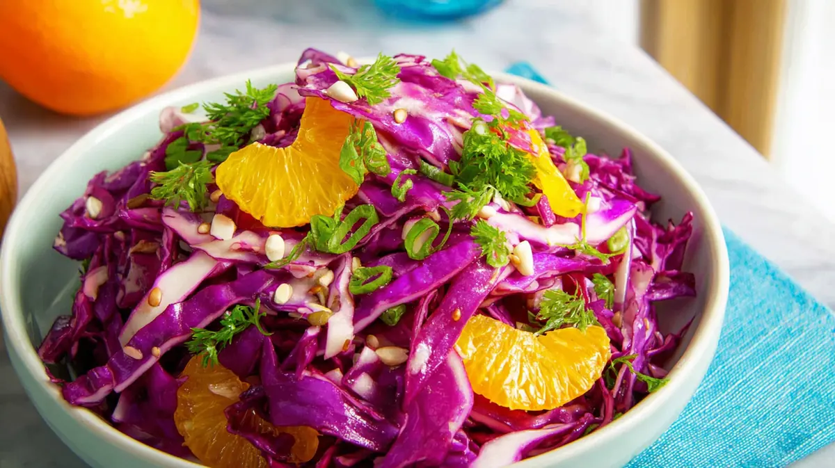 Purple cabbage chaos salad viral recipe