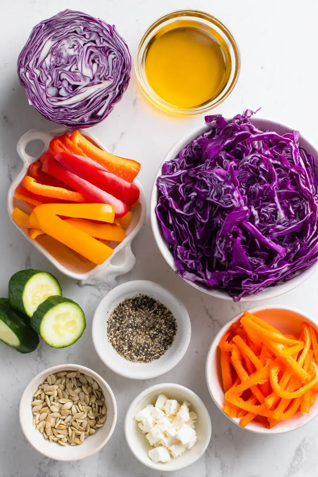 Purple cabbage for chaos salad viral recipe ingredients