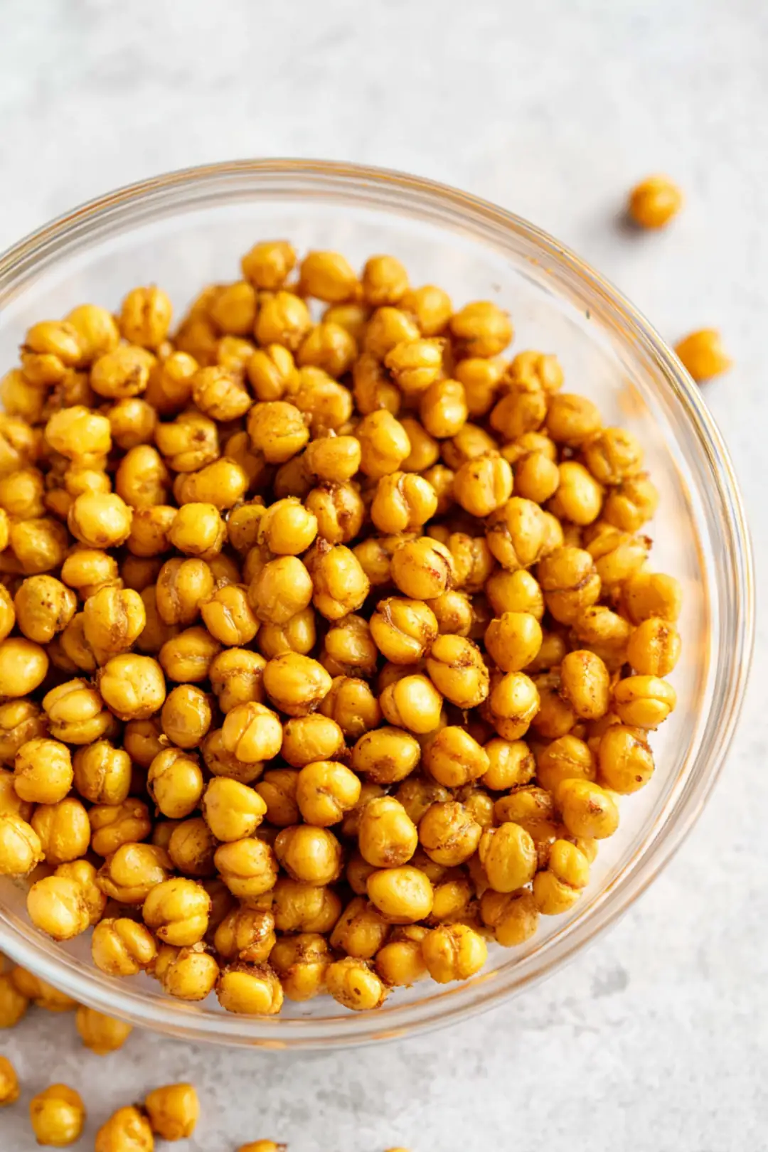 Remove golden and crispy beans from the air fryer and let them cool