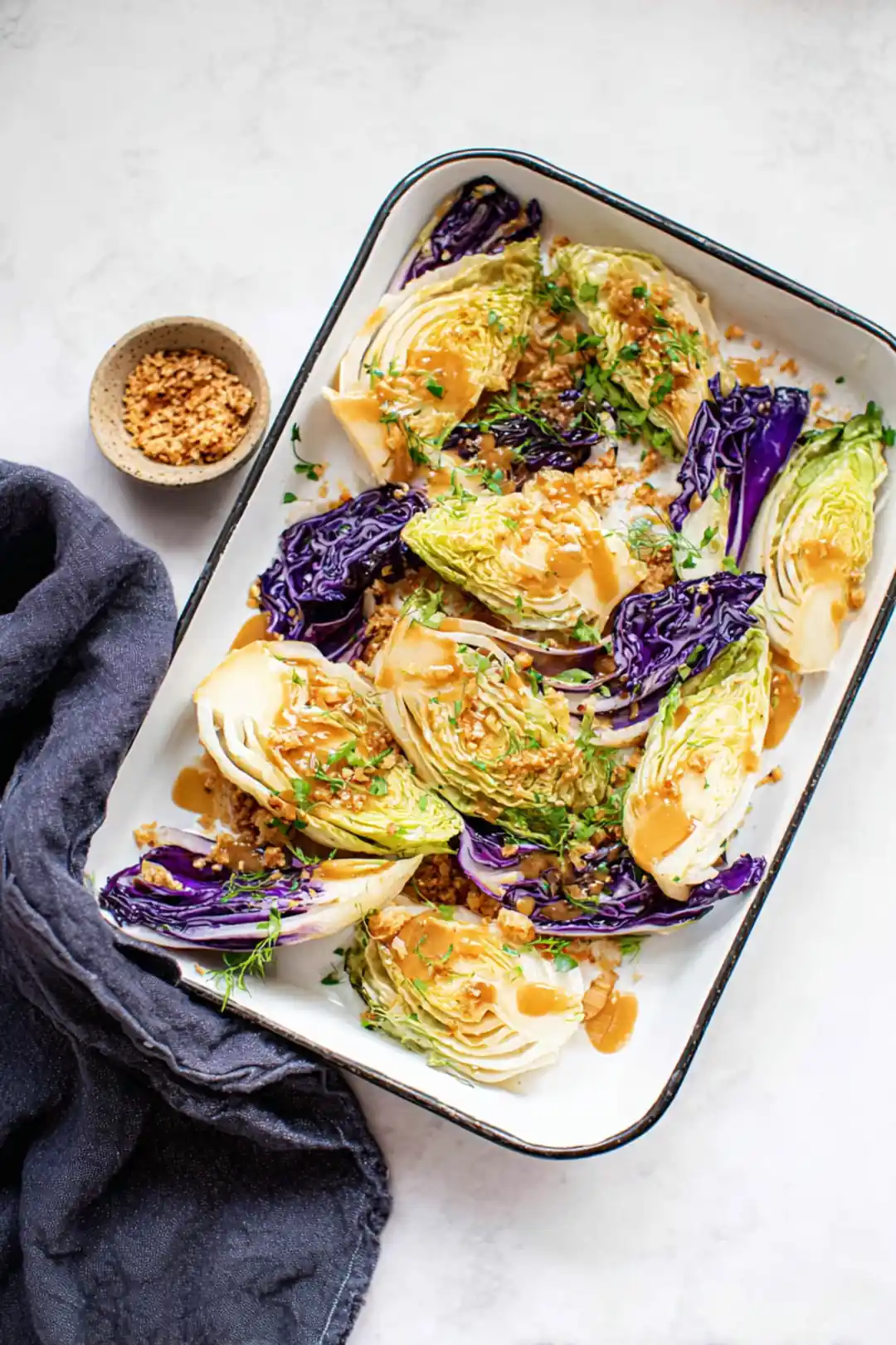 Root to Stem Miso Braised Cabbage