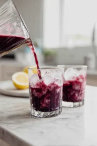 Serve your refreshing frozen treat in chilled glasses