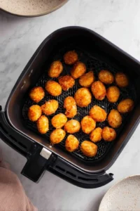 Shake the basket halfway through air frying