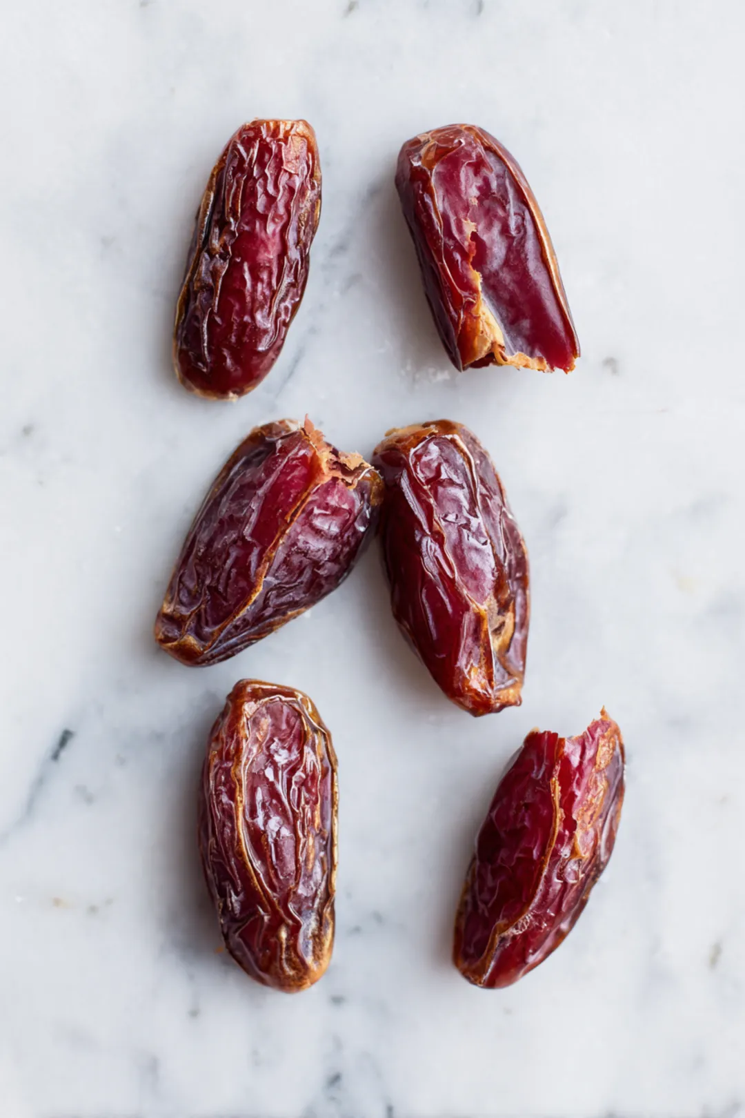 Slice Medjool dates and remove the pit