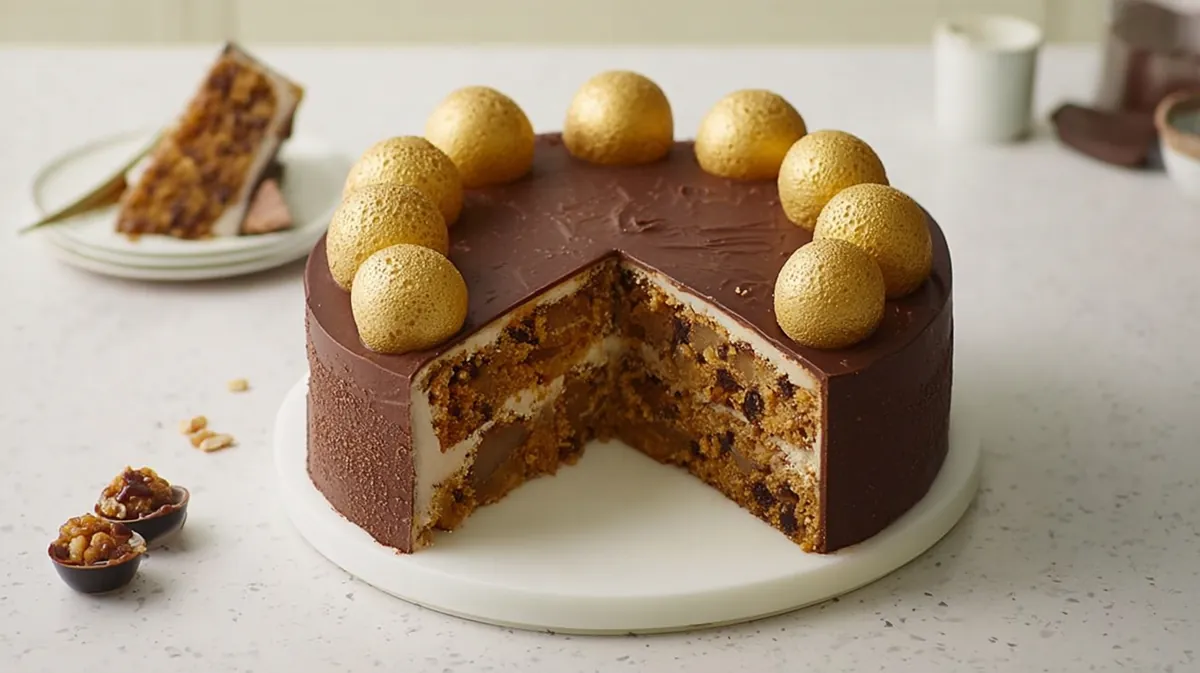 Soft toasted marzipan simnel cake -Easter aesthetic-