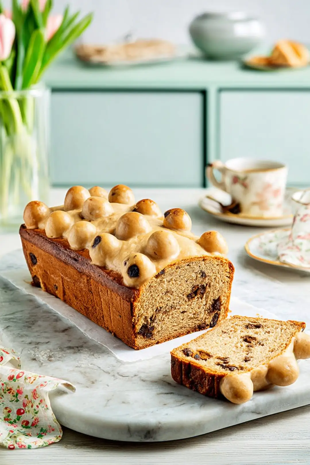 Soft-Toasted Marzipan Simnel Loaf Cake