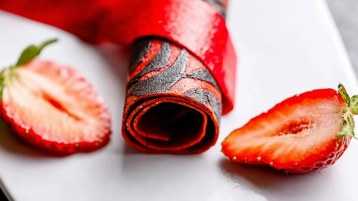 Spirulina ice cream fruit leather