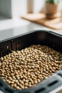 Spread seasoned lupini beans in air fryer