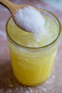 Stir in sea salt and let the drink sit for 5 minutes before serving over ice