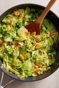Stir in the miso paste, vegetable broth, soy sauce, and rice vinegar