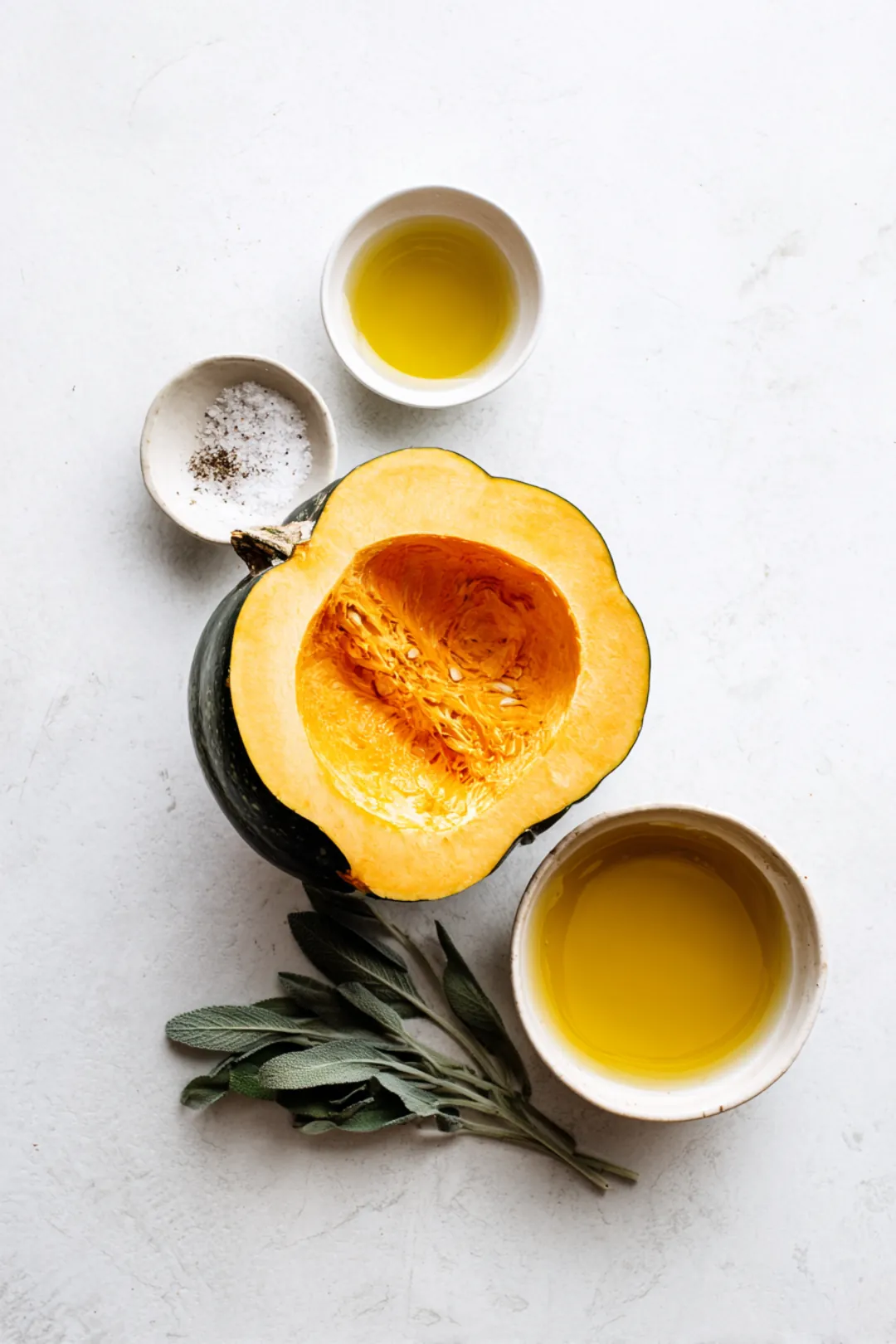 Sweet and Savory Acorn Squash - ingredients